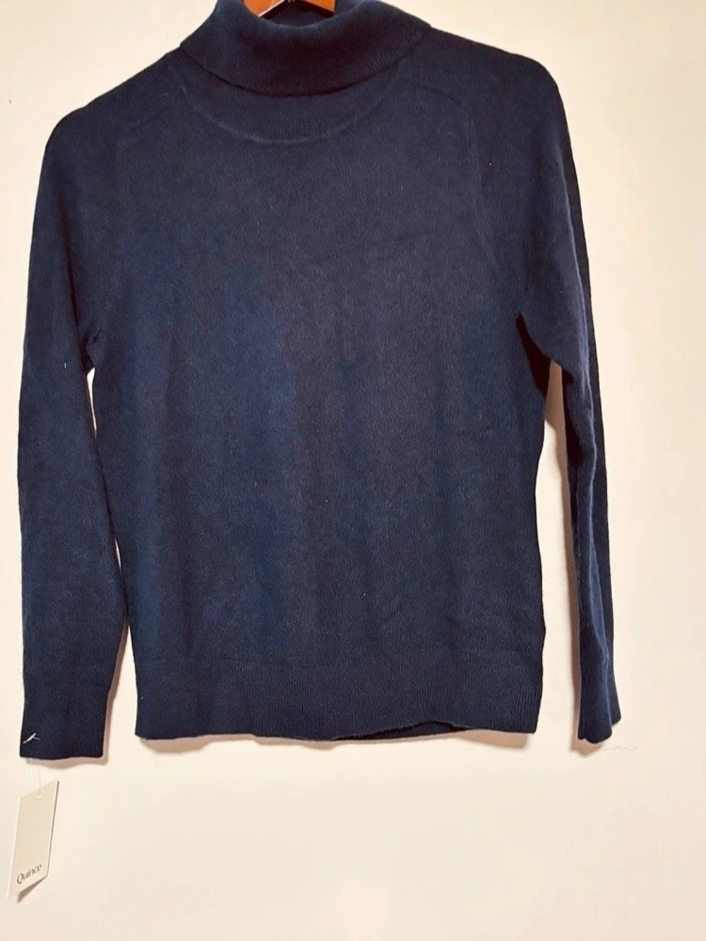 Quince Mongolian Cashmere Turtleneck Sweater Black Small